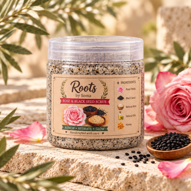 Rose & Black Seed Body Scrub 220 ml